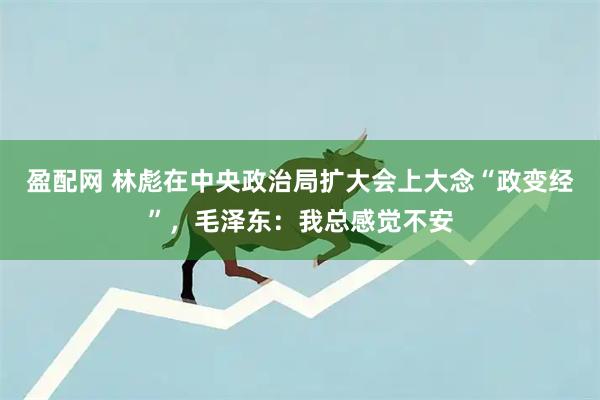 盈配网 林彪在中央政治局扩大会上大念“政变经”，毛泽东：我总感觉不安